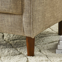 Load image into Gallery viewer, iRerts Upholstered Living Room Accent Chair, Mid-Century Modern Fabric Chair with Solid Wood Legs, Arm Chair Single Sofa Chair, Club Chair for Home Bedroom, Yellow