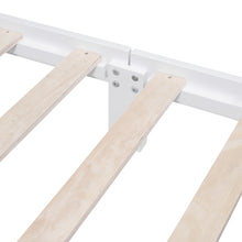 Load image into Gallery viewer, iRerts Full Bed Frame for Kids Boys Girls, Wood Full Platform Bed Frame with Bear-shaped Headboard and Footboard, Bed Frame Full Size with Slats Support, No Box Spring Needed, White