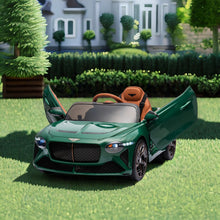 Load image into Gallery viewer, 12V Ride On Car with Remote Control, Licensed Bentley Mulsanne Ride On Toys for Boy Girl, Kids Electric Car with Music, USB, MP3, Light, Battery Powered Ride On Vehicle for Kids Birthday Gift, Green