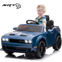 Load image into Gallery viewer, DG03 iRerts White 12V Dodge Challenger Powered Ride On Police Cars with Remote Control, USB, AUX, MP3, FM Function, LED Headlight