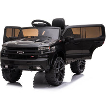 Load image into Gallery viewer, Licensed Chevrolet Electric Kids Ride On, 12V Battery Powered Ride on Car with Remote Control, MP3 Player, LED Lights, Ride on Toy with Spring Suspension for Boy Ages 3-5 Birthday Gift, Black