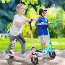 Load image into Gallery viewer, iRerts Kids Electric Scooters for 8-14 Year Old, Portable Folding Kids Scooter for Boys Girls, Adjustable Height Kids Electric Scooter with LED Display, Rear Brake, 7" Wheel, Colorful Deck Light, Pink