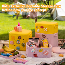 Load image into Gallery viewer, iRerts Kids Toy Storage Bin for Boys and Girls, Portable Lightweight DIY Toy Organizer with Handles and Buckle, Outdoor Indoor Use