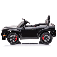 Load image into Gallery viewer, iRerts Licensed Dodge Challenger Kids Ride on Toys, Black 12V Battery Operated Riding Toys with Remote Control for Boys Girls Birthday Gift