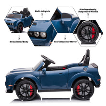 Load image into Gallery viewer, DG03 iRerts White 12V Dodge Challenger Powered Ride On Police Cars with Remote Control, USB, AUX, MP3, FM Function, LED Headlight