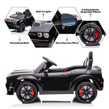 Load image into Gallery viewer, iRerts DG02 Dodge Challenger Boys Girls Kids Ride on Car Toys, SRT Electric 12V Battery Operated Riding Toys with Remote Control for Christmas Birthday Gift