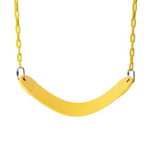 Load image into Gallery viewer, iRerts Outdoor Swing, 550 LBS Capacity Child Swing Seat for Kid Adult, Heavy Duty Swings with 66 Inches Coated Chains, Playground Tree Swing, Swing Set Accessories for Backyard, Yellow