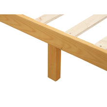 Load image into Gallery viewer, iRerts Full Platform Bed Frame with Headboard, Solid Wood Full Bed Frame for Adults Teens kids, Modern Full Size Bed Frame with Slat Support for Bedroom Apartment, No Box Spring Needed, Natural