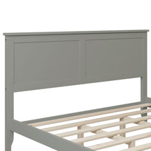 Load image into Gallery viewer, iRerts Queen Platform Bed Frame with Headboard and Footboard, Solid Wood Bed Frames Queen Size with Slats Support, Oak Top, Modern Queen Bed Frame No Box Spring Needed for Kids Adults, Gray