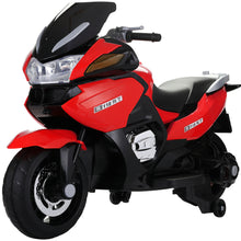 Load image into Gallery viewer, iRerts12V Battery Powered Ride on Motorcycle with Training Wheels, Light Wheel, Music, MP3, USB, Kids Ride on Toys for Boys Girls Birthday Christmas Gifts