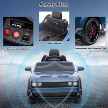 Load image into Gallery viewer, DG03 iRerts White 12V Dodge Challenger Powered Ride On Police Cars with Remote Control, USB, AUX, MP3, FM Function, LED Headlight