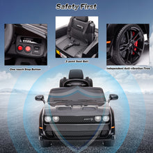 Load image into Gallery viewer, iRerts DG02 Dodge Challenger Boys Girls Kids Ride on Car Toys, SRT Electric 12V Battery Operated Riding Toys with Remote Control for Christmas Birthday Gift