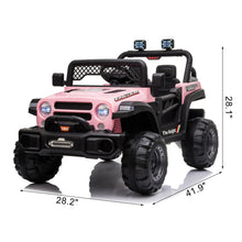 Load image into Gallery viewer, iRerts 12V Kids Ride on Truck, Kids Electric Cars with Remote Control, Battery Powered Ride On Cars Toys for Boys Girls Kids Birthday Gift, Electric Ride On Vehicle with AUX Outlet
