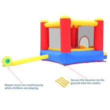 Load image into Gallery viewer, iRerts Kids Bounce House, Inflatable Bounce House with Blower, Oxford Bouncy Jumping House with Slide, Carrying Bag, Toddlers Kids Castle Bouncy Houses for Outdoor Indoor, 3-10 Years Old Outdoor Toys
