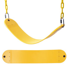 Load image into Gallery viewer, iRerts Outdoor Swing, 550 LBS Capacity Child Swing Seat for Kid Adult, Heavy Duty Swings with 66 Inches Coated Chains, Playground Tree Swing, Swing Set Accessories for Backyard, Yellow