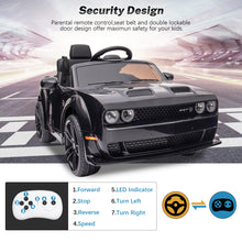 Load image into Gallery viewer, DG03 iRerts White 12V Dodge Challenger Powered Ride On Police Cars with Remote Control, USB, AUX, MP3, FM Function, LED Headlight