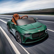 Load image into Gallery viewer, 12V Ride On Car with Remote Control, Licensed Bentley Mulsanne Ride On Toys for Boy Girl, Kids Electric Car with Music, USB, MP3, Light, Battery Powered Ride On Vehicle for Kids Birthday Gift, Green