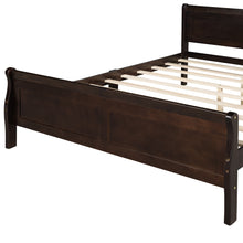 Load image into Gallery viewer, iRerts Wood Full Platform Bed Frame, Modern Full Bed Frame with Headboard, Full Size Wood Platform Bed with Wooden Slat Support, No Box Spring Needed, Easy Assembly, Espresso