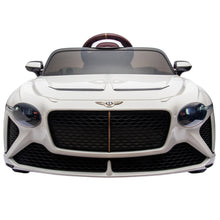 Load image into Gallery viewer, Ride On Toys with Remote Control, Licensed Bentley Mulsanne 12V Ride On Cars for Boys Girls, Electric Ride on Vehicle with Music, USB/MP3, LED Light, Battery Powered Electric Cars for Kids Gift, White