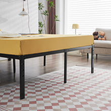 Load image into Gallery viewer, iRerts Metal Full Bed Frame, Heavy Duty Full Platform Bed Frame with Steel Slat Support, Full Size Bed Frame for Bedroom Guest Room Dormitory, No Box Spring Needed, Under-Bed Storage, Black