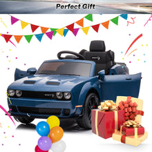 Load image into Gallery viewer, DG03 iRerts White 12V Dodge Challenger Powered Ride On Police Cars with Remote Control, USB, AUX, MP3, FM Function, LED Headlight