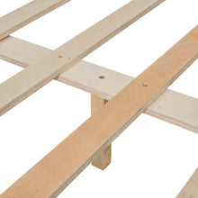 Load image into Gallery viewer, iRerts Full Platform Bed Frame, Solid Wood Full Bed Frame with Headboard, Footboard, Wood Slat Support, Modern Full Size Bed Frame No Box Spring Needed for Bedroom, Kids Room, Apartment, White