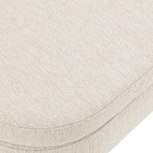 Load image into Gallery viewer, iRerts Storage Ottoman Bench, Bedroom Storage Bench Fabric Storage Ottoman, Modern End of Bed Bench Footstool with Wood Legs, Oval Storage Benches for Living Room Bedroom Entryway, Beige