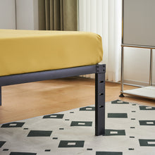 Load image into Gallery viewer, iRerts Twin Bed Frame with Storage 12 Inch, Metal Twin Platform Bed Frame with Steel Slat Support, Heavy Duty Twin Size Bed Frame for Bedroom Guest Room Dormitory, No Box Spring Needed, Black