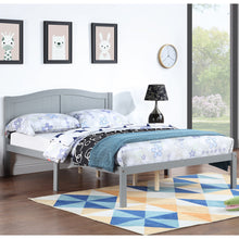 Load image into Gallery viewer, iRerts Full Platform Bed Frame with Headboard, Wood Full Size Bed Frame for Kids Teens Adults, Modern Platform Bed Frame Full Size with Wood Slat Support, No Box Spring Needed, Gray