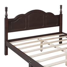 Load image into Gallery viewer, iRerts Wood Queen Size Platform Bed Frame, Queen Bed Frame with Headboard and Wooden Slat Support, Retro Bed Frame Queen Size No Box Spring Needed, Easy Assembly, Dark Walnut
