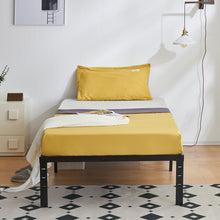 Load image into Gallery viewer, iRerts Twin Bed Frame with Storage 12 Inch, Metal Twin Platform Bed Frame with Steel Slat Support, Heavy Duty Twin Size Bed Frame for Bedroom Guest Room Dormitory, No Box Spring Needed, Black