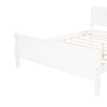 Load image into Gallery viewer, iRerts Wood Full Platform Bed Frame, Modern Full Bed Frame with Headboard, Full Size Wood Platform Bed with Wooden Slat Support, No Box Spring Needed, Easy Assembly, White