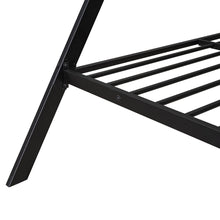 Load image into Gallery viewer, iRerts House Full Bed Frame, Metal Full Size Play House Bed Frame for Kids Teens Boys Girls, Kids Toddlers Tent Bed Frame Full Size with Metal Slats, No Box Spring Needed, Black