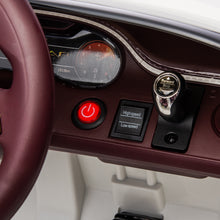 Load image into Gallery viewer, 12V Ride On Car with Remote Control, Licensed Bentley Mulsanne Ride On Toys for Boy Girl, Kids Electric Car with Music, USB, MP3, Light, Battery Powered Ride On Vehicle for Kids Birthday Gift, White