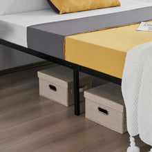 Load image into Gallery viewer, iRerts King Bed Frame with Storage 12 Inch, Metal King Platform Bed Frame with Steel Slat Support, Heavy Duty King Size Bed Frame for Bedroom Guest Room Dormitory, No Box Spring Needed, Black