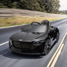 Load image into Gallery viewer, 12V Ride On Car with Remote Control, Licensed Bentley Mulsanne Ride On Toys for Boy Girl, Kids Electric Car with Music, USB, MP3, Light, Battery Powered Ride On Vehicle for Kids Birthday Gift, Black