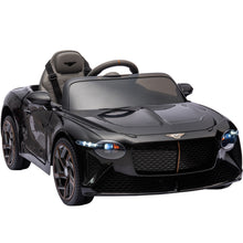 Load image into Gallery viewer, 12V Ride On Car with Remote Control, Licensed Bentley Mulsanne Ride On Toys for Boy Girl, Kids Electric Car with Music, USB, MP3, Light, Battery Powered Ride On Vehicle for Kids Birthday Gift, Black