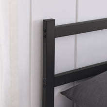 Load image into Gallery viewer, iRerts Twin Metal Bed Frame with Headboard, Twin Bed Frame with Metal Slats Support, No Box Spring Needed, Sturdy Heavy Duty Twin Platform Bed Frame for Kids Teens Adults, Easy to Assemble, Black