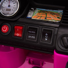 Load image into Gallery viewer, 12V Ride on Police Cars with Remote Control, iRerts Battery Powered Electric Vehicles for Kids Boys Girls Gifts, Kids Ride on Toys with Siren and Music, Kids Electric Cars for 3-5 Years Old, Pink