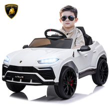 Load image into Gallery viewer, iRerts 12V Ride on Toys for Boys Girls, Licenced Lamborghini Electric Battery Powered Ride on Cars with Remote Control, LED Light, Radio, USB Port, AUX