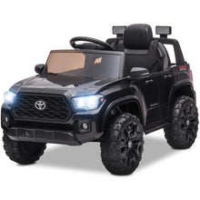 Load image into Gallery viewer, Licensed Toyota Tacoma 12V Battery Powered Ride on Cars with Remote Control, Electric Ride on Vehicles for Kids Boys Girls, Ride on Truck Toys with USB, AUX, MP3, FM Function, LED Headlight