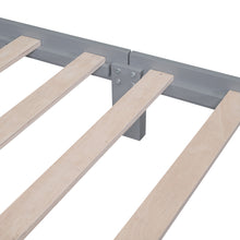 Load image into Gallery viewer, iRerts Full Bed Frame for Kids Boys Girls, Wood Full Platform Bed Frame with Bear-shaped Headboard and Footboard, Bed Frame Full Size with Slats Support, No Box Spring Needed, Gray