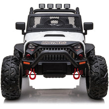 Load image into Gallery viewer, iRerts 24V Battery Powered Ride On Cars with Remote Control for Boys Girls Gifts, Kids Ride on Trucks Toys with Bluetooth, MP3, Music, Led Lights, USB, One Button Start