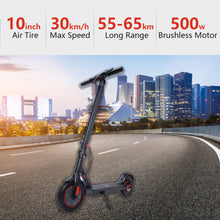 Load image into Gallery viewer, Adult Electric Scooter, iRerts Electric Scooter with 500W Motor, 19 Mph Top Speed and 34 Miles Long-Range, Portable Folding Electric Scooter for Adults Teens with App and Double Braking System, Black