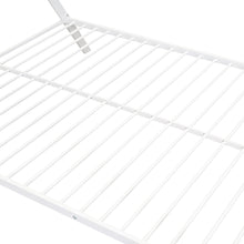 Load image into Gallery viewer, iRerts House Full Bed Frame, Metal Full Size Play House Bed Frame for Kids Teens Boys Girls, Kids Toddlers Tent Bed Frame Full Size with Metal Slats, No Box Spring Needed, White