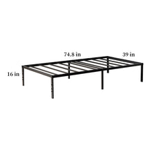 Load image into Gallery viewer, iRerts Metal Twin Platform Bed Frame, Heavy Duty Twin Bed Frame No Box Spring Needed, Bed Frame Twin XL Size with Metal Slat Support and Underbed Storage Space for Bedroom, Black