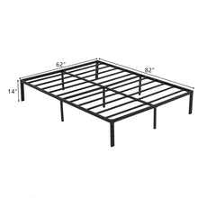 Load image into Gallery viewer, iRerts Queen Bed Frame with Storage 12 Inch, Metal Queen Platform Bed Frame with Steel Slat Support, Heavy Duty Queen Size Bed Frame for Bedroom Guest Room Dormitory, No Box Spring Needed, Black