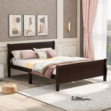 Load image into Gallery viewer, iRerts Platform Bed Frame Full, Wood Full Platform Bed Frame with Headboard and Footboard, Modern Full Size Bed Frame with Wooden Slat Support, Full Bed Frame No Box Spring Needed, Espresso