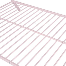 Load image into Gallery viewer, iRerts House Full Bed Frame, Metal Full Size Play House Bed Frame for Kids Teens Boys Girls, Kids Toddlers Tent Bed Frame Full Size with Metal Slats, No Box Spring Needed, Pink