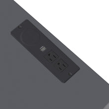 Load image into Gallery viewer, iRerts Bedside Table with Charging Station Wireless, Modern Nightstand for Bedroom with Plug Outlets, 2 USB Ports, 3 Drawers, 16 LED Lights, Wood Night Stands End Side Table for Bedroom Office, Gray